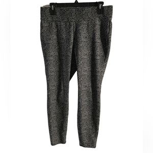 Lands End Black/White Patterned Skinny Pants